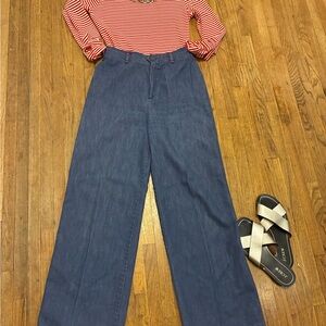 Vintage 70s High Waist Lightweight Denim  Jeans Size 26